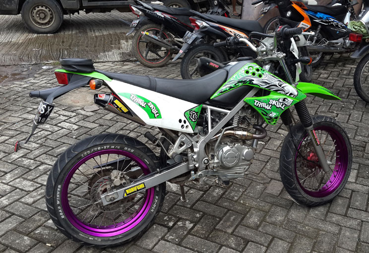 standar untuk racing fu knalpot for Shorty 150, KLX/D Kawasaki Stainless Norifumi 5 Ti HONDA TRACKER