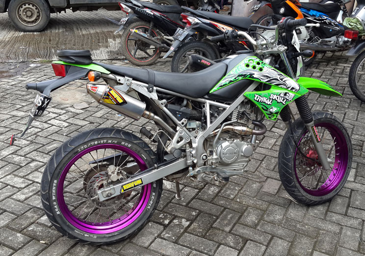 racing terbaik knalpot fu Ti MONSTER 150, for TRACKER 5 Kawasaki Stainless KLX/D Norifumi HONDA